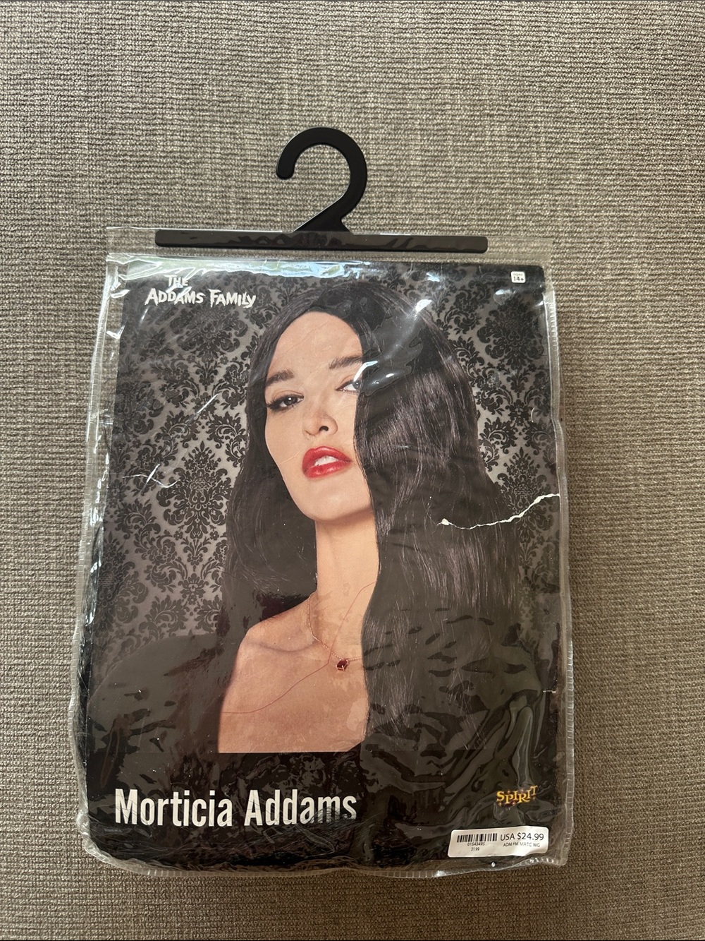 Morticia Addams Spirit Halloween wig